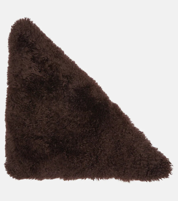  Yves Salomon Yves Salomon Shearling And Wool Scarf 