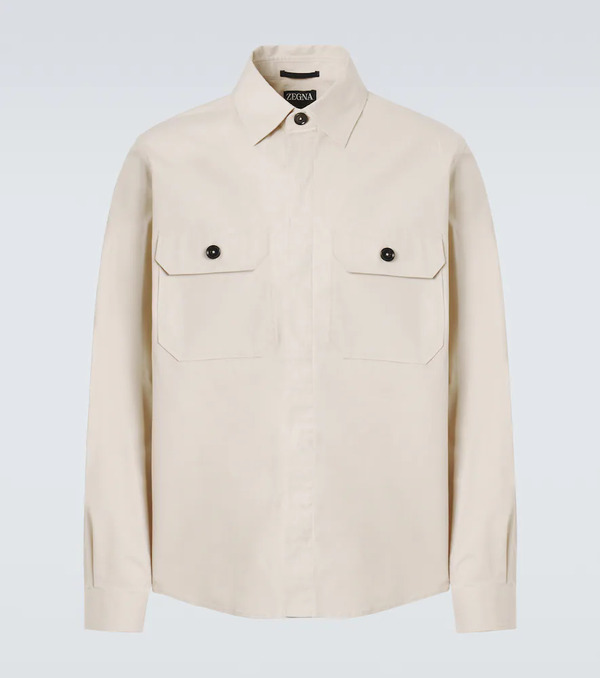  Zegna Zegna Cotton-blend Overshirt 