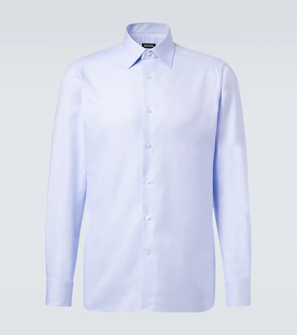  Zegna Zegna Cotton Poplin Shirt 