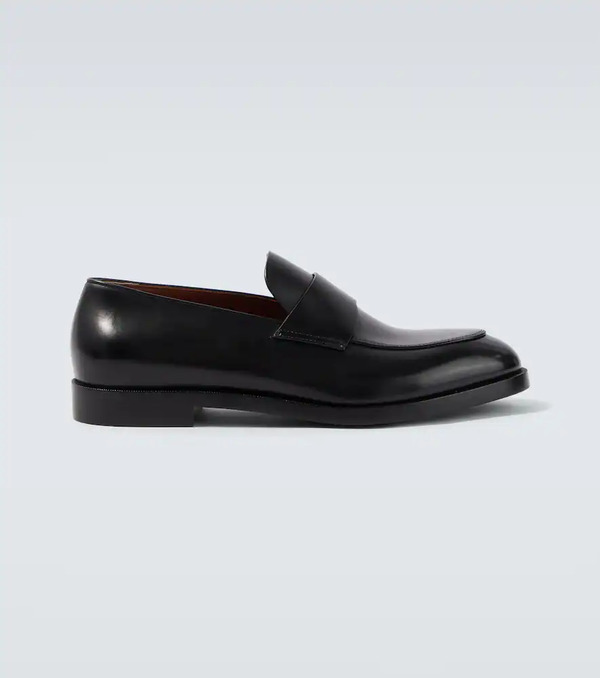  Zegna Zegna Leather Penny Loafers 
