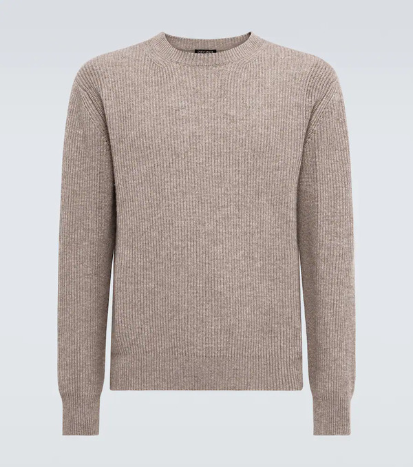  Zegna Zegna Ribbed-knit Cashmere Sweater 
