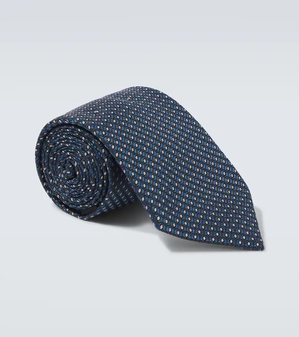  Zegna Zegna Silk Jacquard Tie 