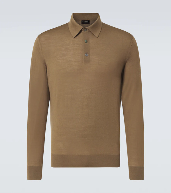  Zegna Zegna Wool Polo Shirt 