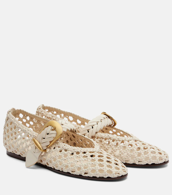  Zimmermann Zimmermann Alchemy Braided Leather Mary Jane Flats 