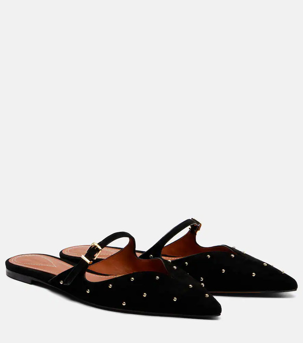  Zimmermann Zimmermann Aura Studded Suede Mules 