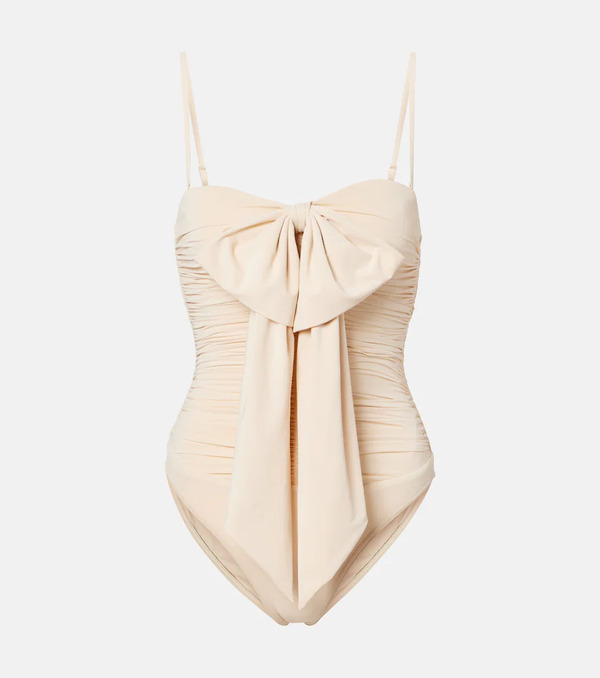  Zimmermann Zimmermann Como Bow-detail Draped Swimsuit 