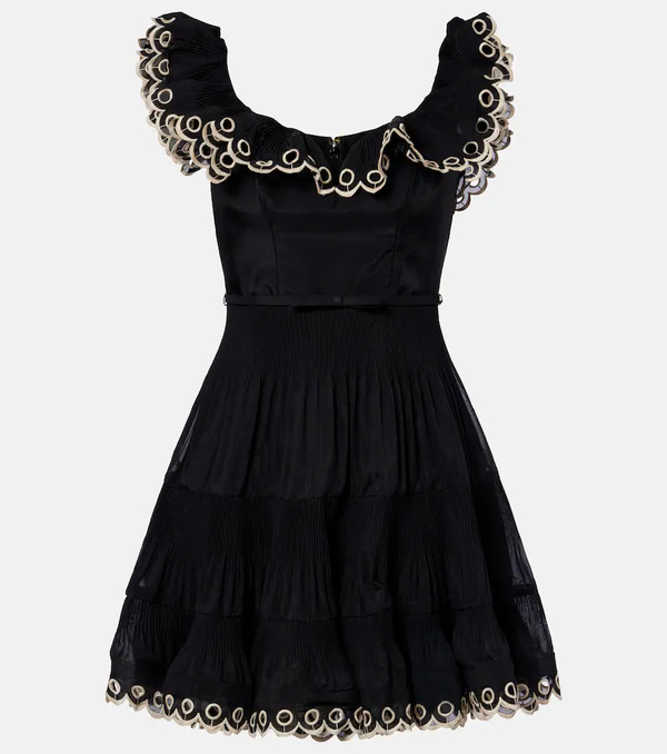  Zimmermann Zimmermann Embroidered Ruffled Minidress 