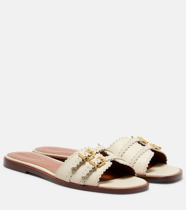  Zimmermann Zimmermann Goldie Leather Slides 