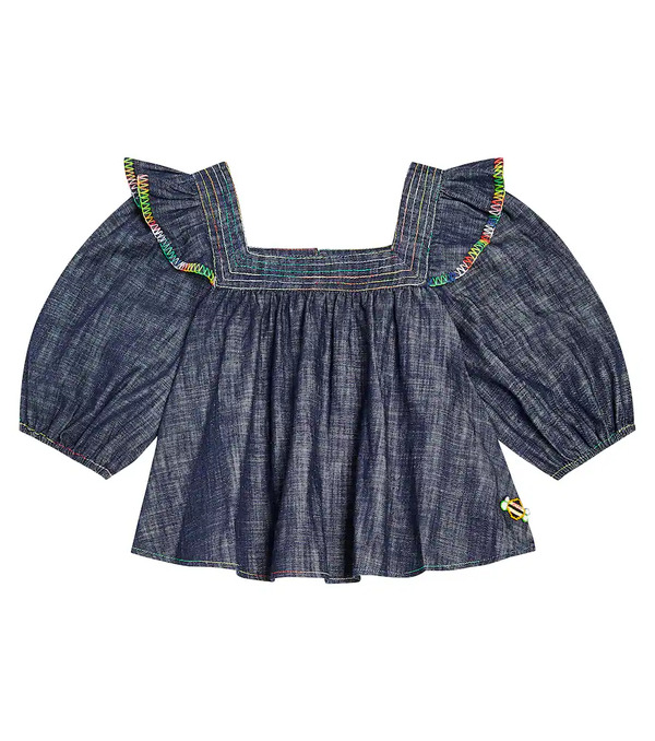  Zimmermann Kids Zimmermann Kids Alight Denim Top 
