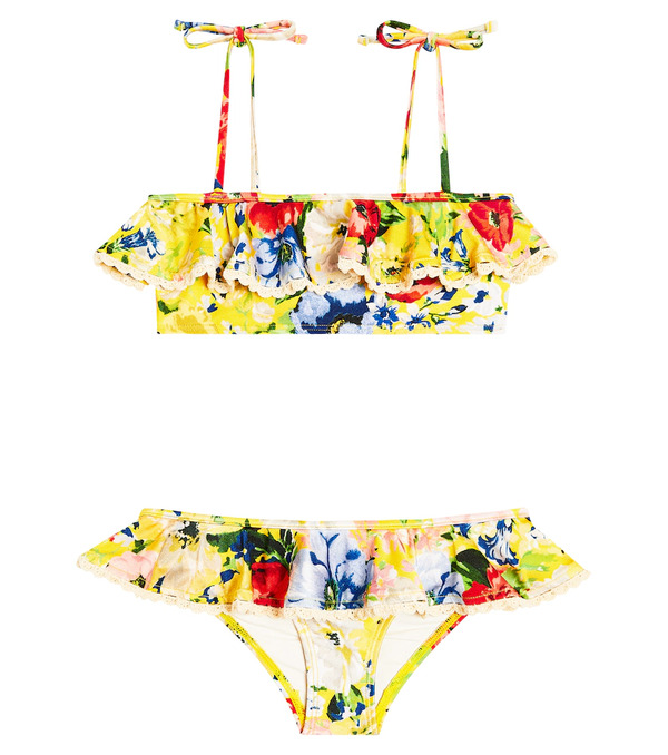  Zimmermann Kids Zimmermann Kids Alight Ruffled Floral Bikini 