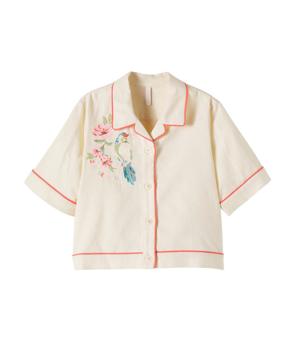  Zimmermann Kids Zimmermann Kids Aster Embroidered Cotton Shirt 