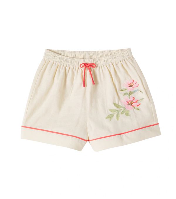  Zimmermann Kids Zimmermann Kids Aster Embroidered Cotton Shorts 