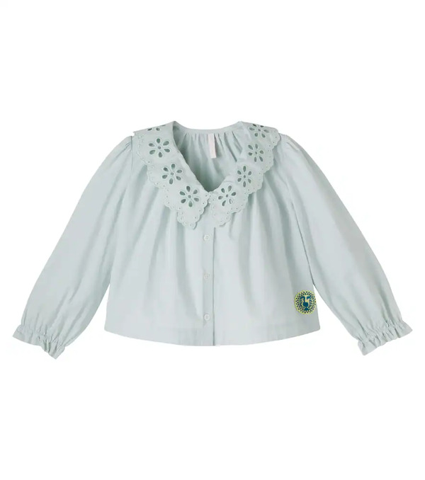  Zimmermann Kids Zimmermann Kids Awaken Embroidered Cotton Shirt 