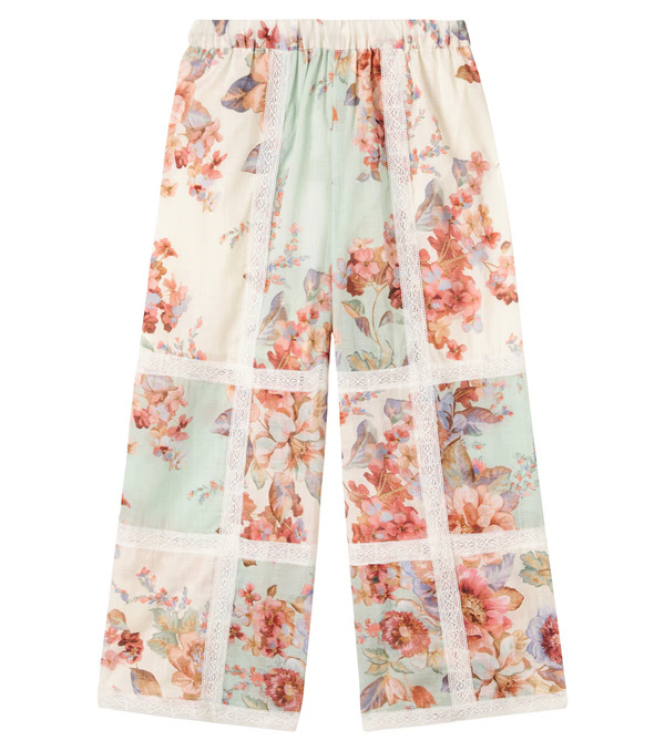  Zimmermann Kids Zimmermann Kids Awaken Floral Cotton Pants 