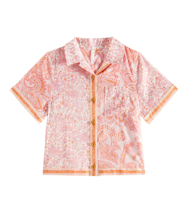  Zimmermann Kids Zimmermann Kids Ottie Paisley Cotton Shirt 