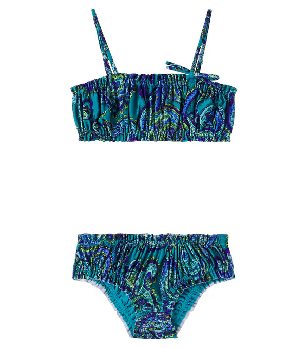  Zimmermann Kids Zimmermann Kids Paisley Ruched Bikini 