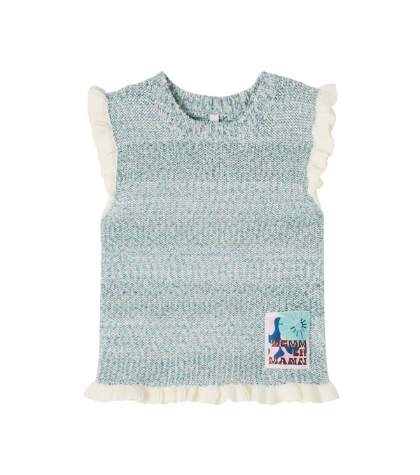  Zimmermann Kids Zimmermann Kids Patience Knitted Cotton-blend Top 