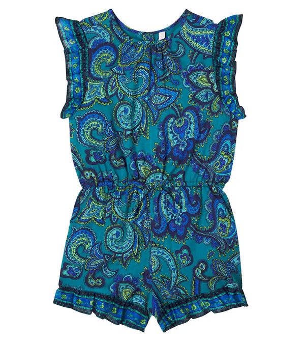  Zimmermann Kids Zimmermann Kids Patience Paisley Cotton Romper 