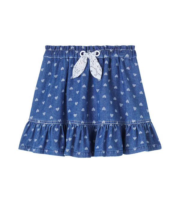  Zimmermann Kids Zimmermann Kids Printed Denim Skirt 