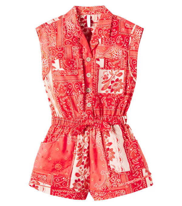 Zimmermann Kids Zimmermann Kids Tutina Paisley Cotton Playsuit 