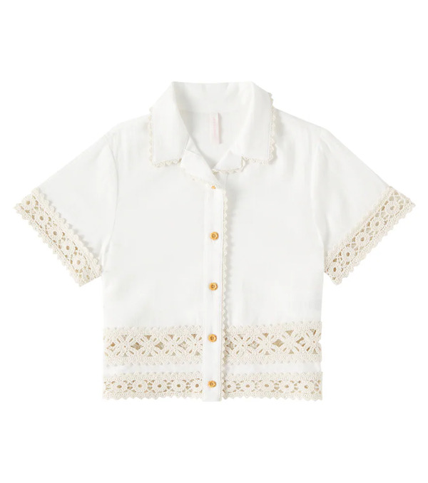  Zimmermann Kids Zimmermann Kids Wylie Cotton Shirt 