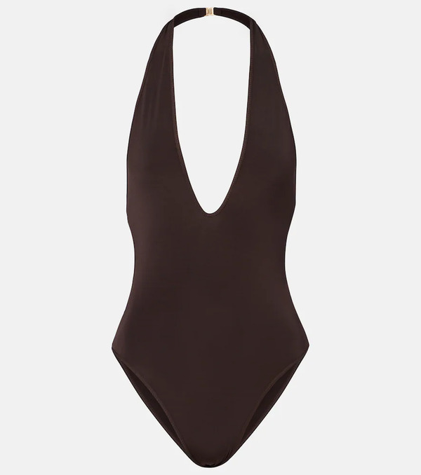 Zimmermann Zimmermann Luna Halterneck Open-back Bodysuit 