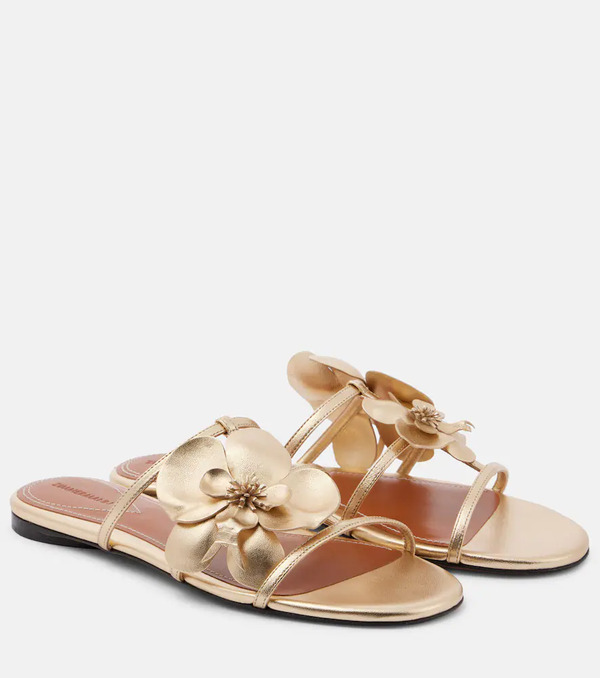  Zimmermann Zimmermann Orchid Metallic Leather Sandals 