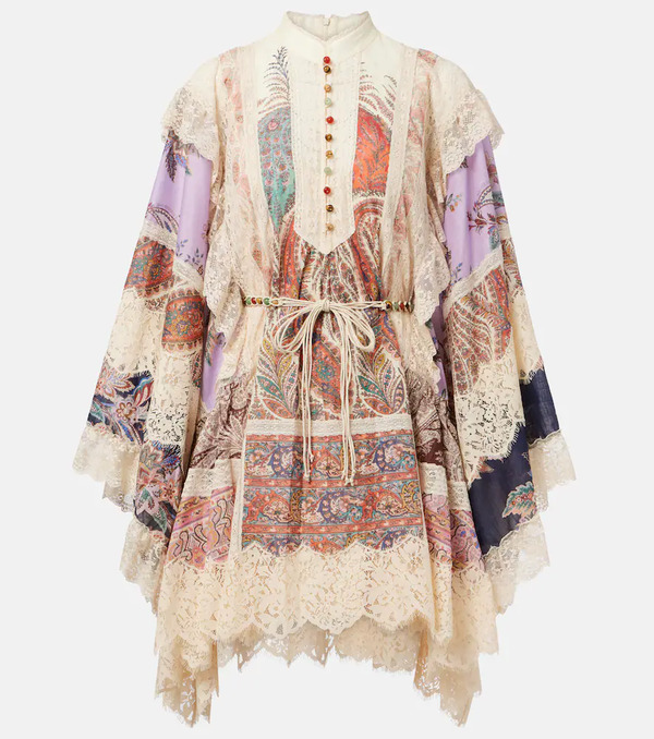  Zimmermann Zimmermann Rhiannon Embroidered Floral Minidress 
