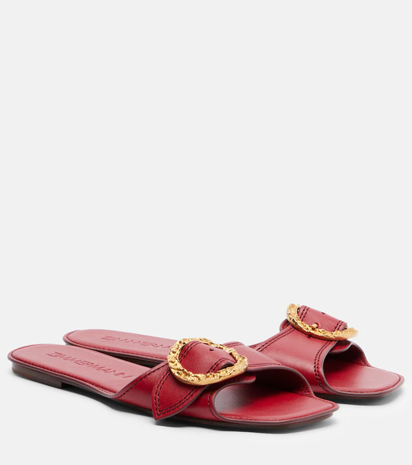 Zimmermann Zimmermann Solena Leather Slides 