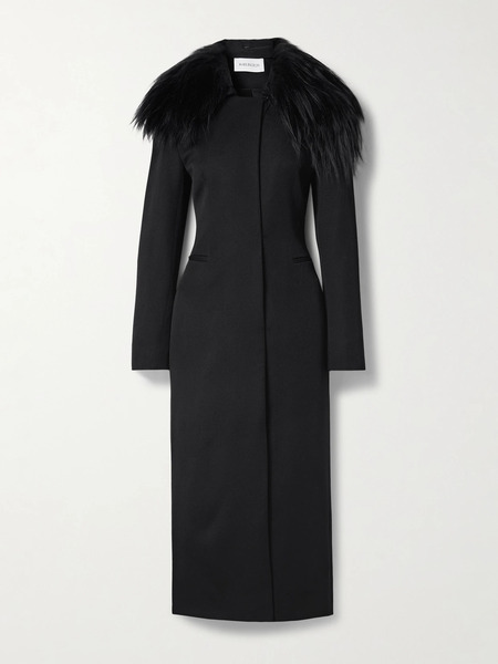  16arlington 16arlington - Alotta Shearling-trimmed Wool-twill Coat - Black 