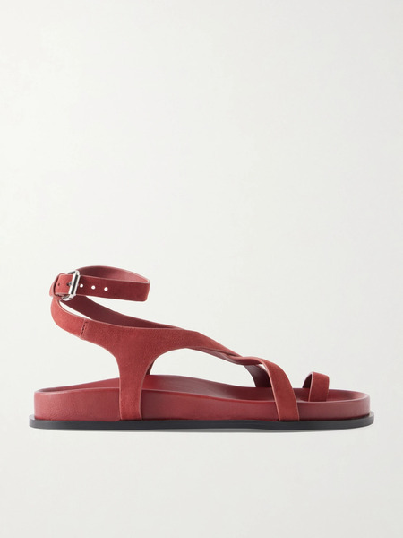  A Emery A Emery - Jalen Slim Leather Sandals - Brick 