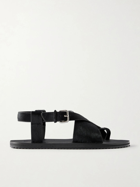  A Emery A Emery - Ora Pony Hair Sandals - Black 