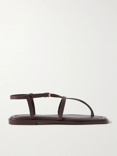  A Emery A Emery - Remly Textured-leather Sandals - Chocolate 