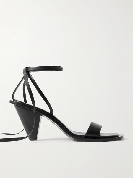  A Emery A Emery - Tie-detailed Leather Sandals - Black 