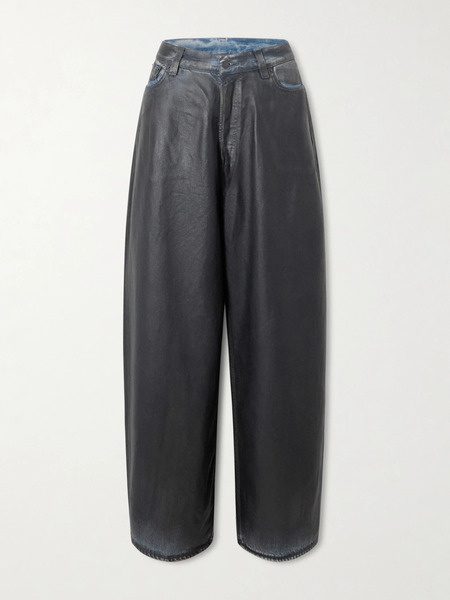  Acne Studios Acne Studios - 2023 Coated Wide-leg Jeans - Black 