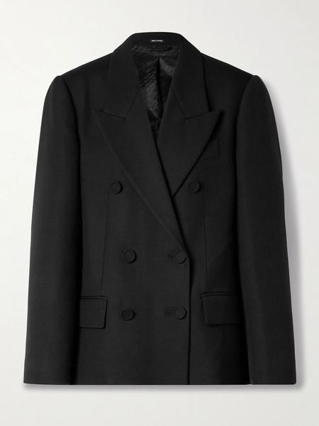  Acne Studios Acne Studios - Double-breasted Wool-twill Blazer - Black 