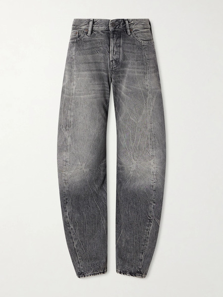  Acne Studios Acne Studios - 2006f Low-rise Barrel-leg Jeans - Black 