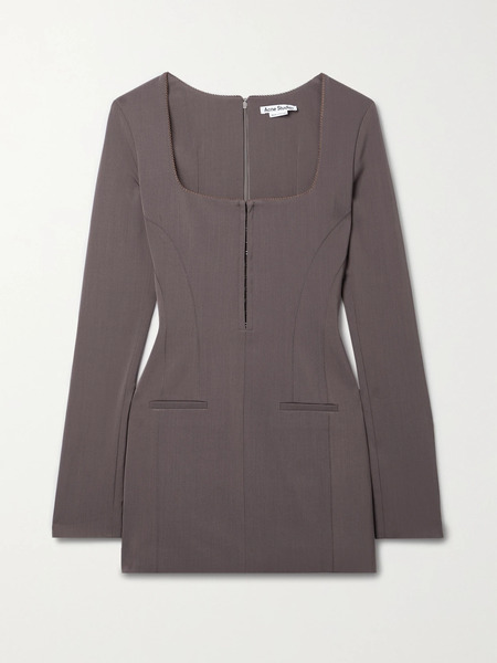  Acne Studios Acne Studios - Gabardine Mini Dress - Purple 