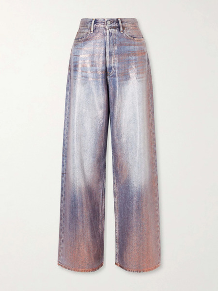 Acne Studios Acne Studios - Glittered Wide-leg Pants - Blue 