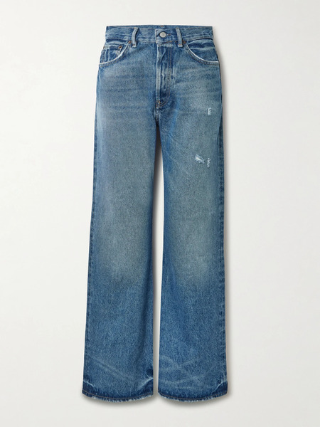  Acne Studios Acne Studios - 2021 High-rise Wide-leg Organic Jeans - Mid Denim 