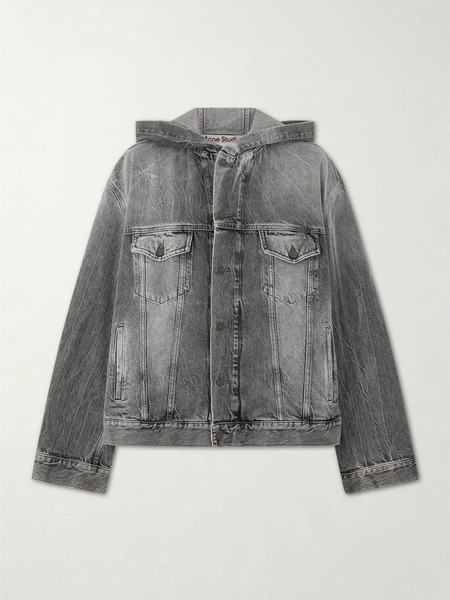 Acne Studios Acne Studios - Hooded Denim Jacket - Black 