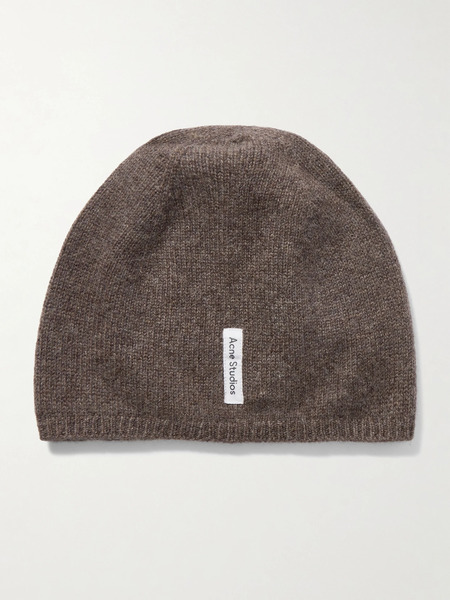  Acne Studios Acne Studios - Kassia Appliquéd Cashmere Beanie - Mushroom 