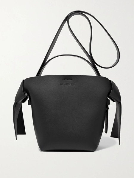  Acne Studios Acne Studios - Musubi Mini Knotted Leather Shoulder Bag - Black 
