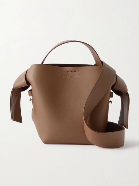  Acne Studios Acne Studios - Musubi Mini Knotted Leather Shoulder Bag - Brown 