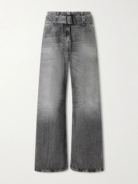  Acne Studios Acne Studios - Page Belted Wide-leg Jeans - Black 