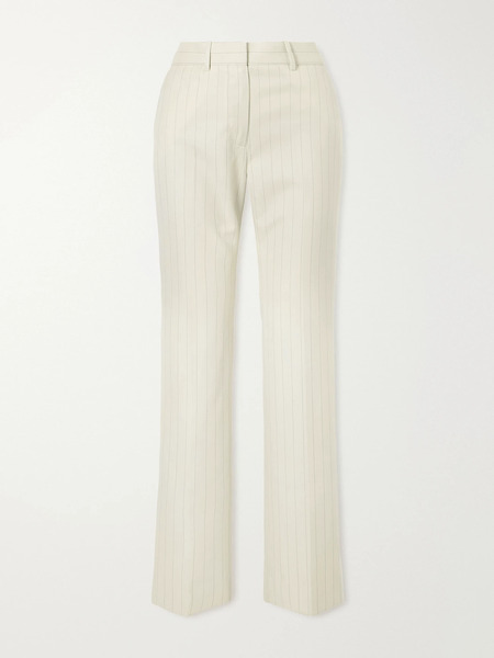  Acne Studios Acne Studios - Pinstriped Wool Straight-leg Pants - Cream 