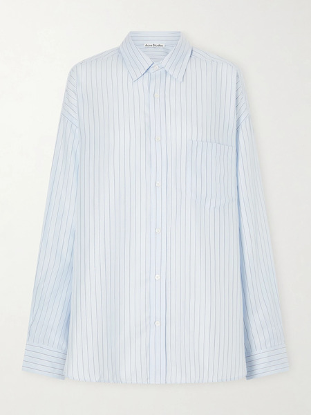  Acne Studios Acne Studios - Soffia Striped Woven Shirt - Blue 