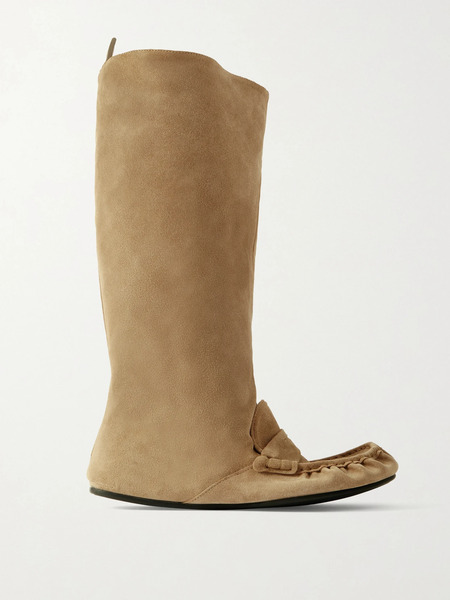  Acne Studios Acne Studios - Suede Knee Boots - Beige 