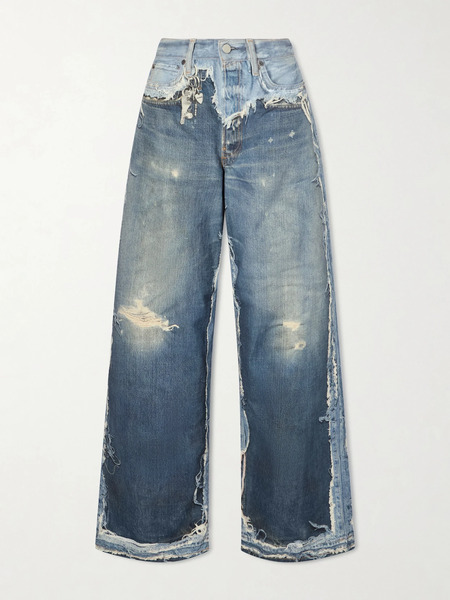  Acne Studios Acne Studios - 1981 Trompe L'oeil Printed Organic Straight-leg Jeans - Mid Denim 