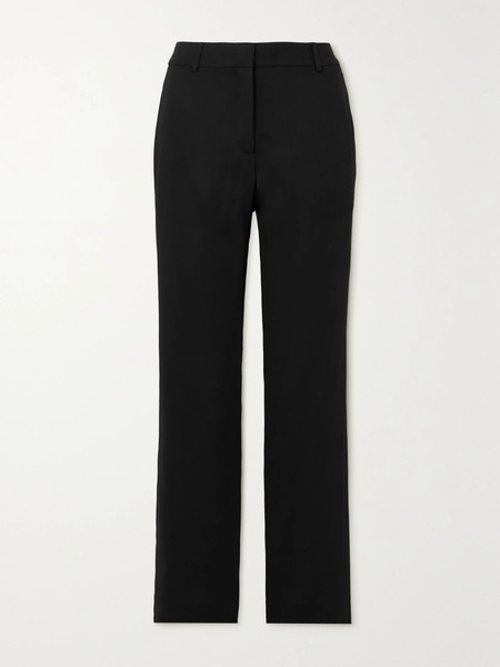  Acne Studios Acne Studios - Zip-detailed Wool-blend Flared Pants - Black 
